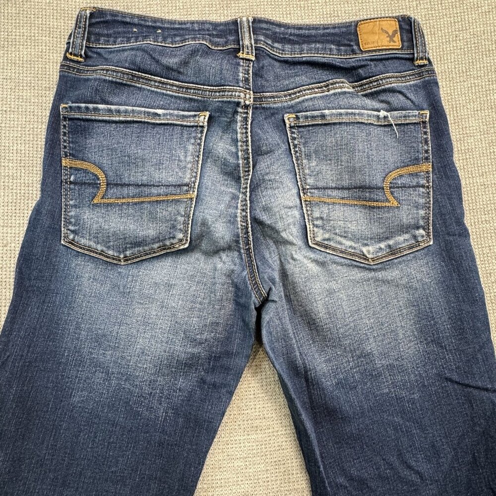 American Eagle Outfitters Size 6 Hi-Rise Jegging Super Stretch Reg Blue Denim - Picture 3 of 12